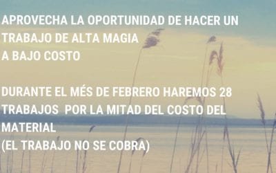 Oferta de Rituales de alta magia més de Febrero 2019